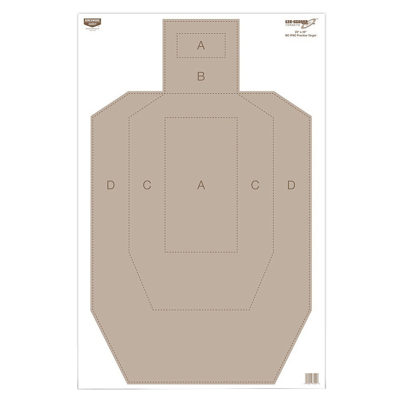 Eze-Scorer Target, IPSC Practice Paper, 23X35, 100 Targets 37025