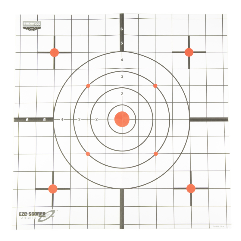 Eze-Scorer, 12" x 12" Thermal Sight-In Target, 4 Targets, Includes (4) 3" Thermal Signatures BC-37216T