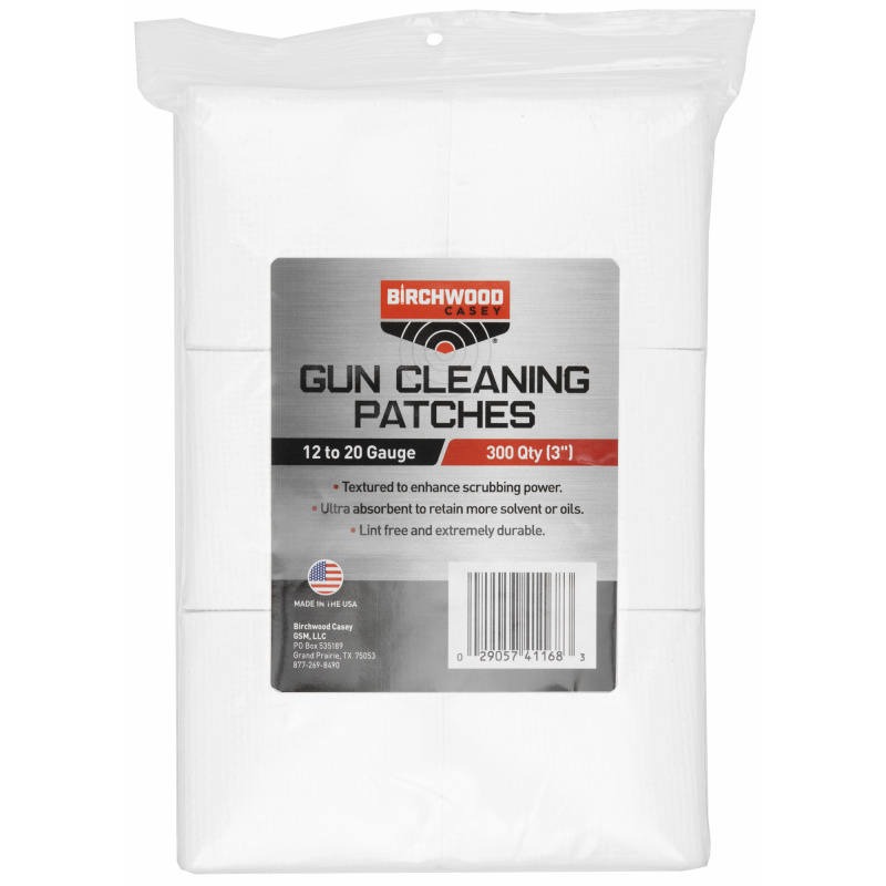 Gun Cleaning Patches Shotgun 3 Inch Square 300 Per Pack