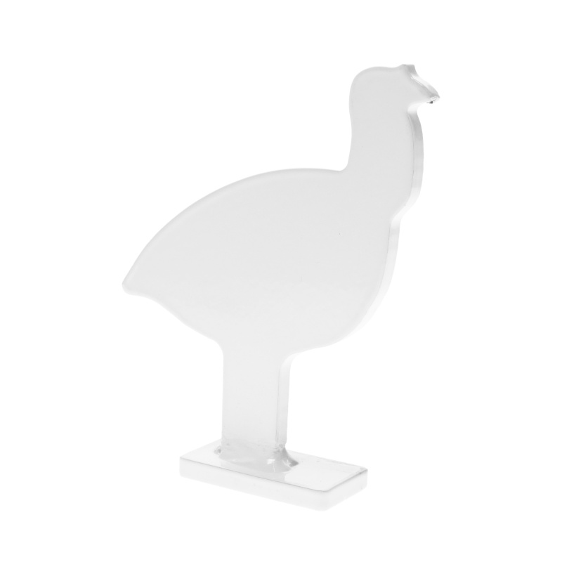 Silhouette Knock Over Targets, 1/4" Steel Targets, 1/5 Scale, (4) Piece Set, Silver BC-47422