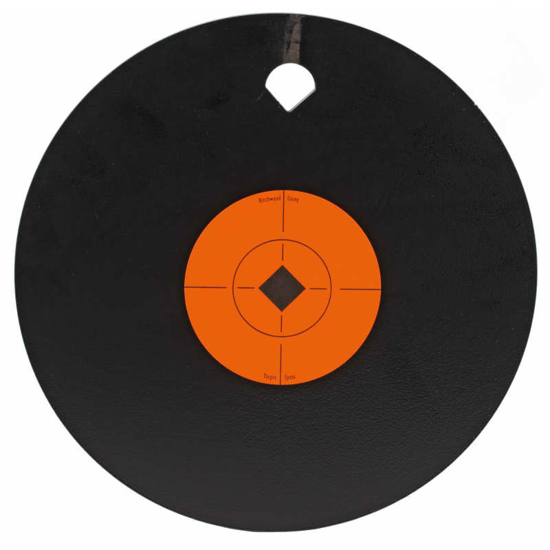 Gong One Hole 8" Target, 3/8", AR500, Includes 3" Target Spot, Steel 47603