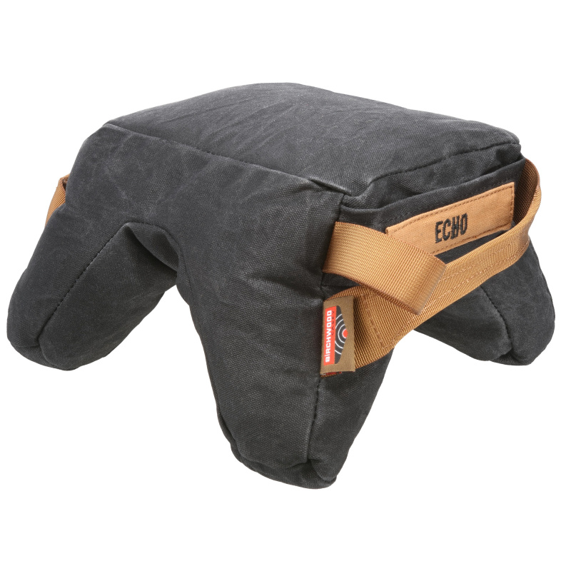 Steady Shot Echo, Heavy, Polymer Fill Shooting Bag, Waxed Canvas, Black, Zippered Access Pocket, Large Handle, Sling Loop BC-BAG-SSEH