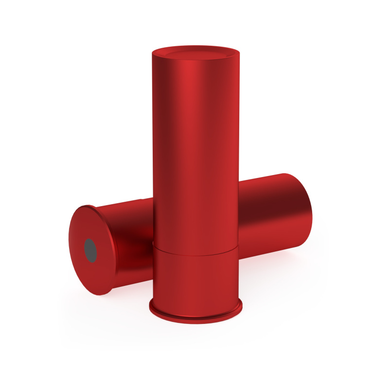 DURACAP Training Rounds, 12 Gauge, Aluminum Construction, Anodized Finish, Red, 4 Pack BC-DCTR-12GA