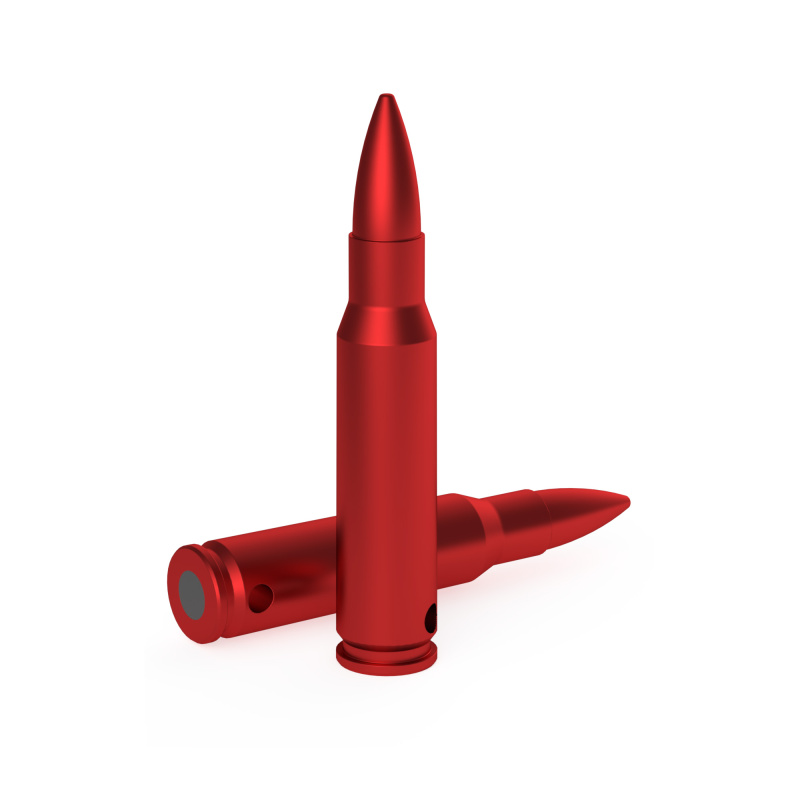 DURACAP Training Rounds, 308 Winchester, Aluminum Construction, Anodized Finish, Red, 4 Pack BC-DCTR-308