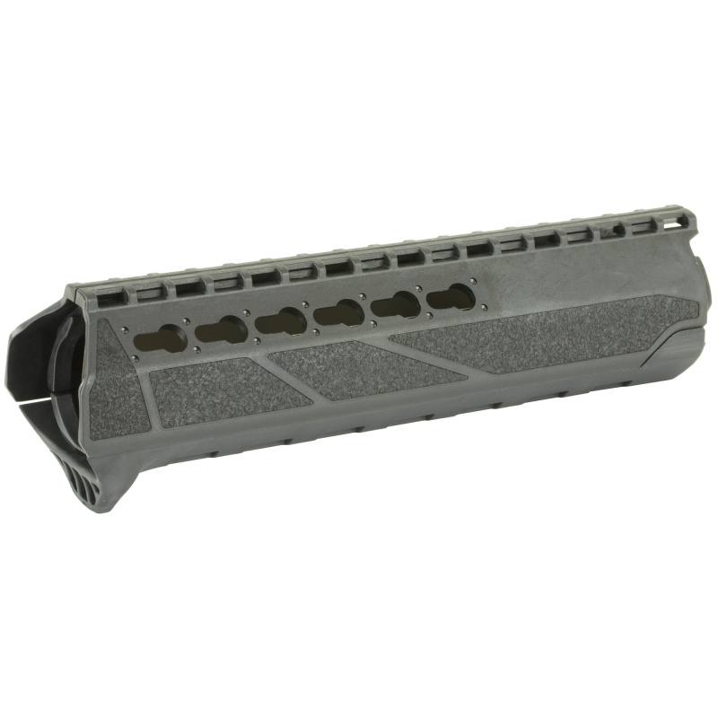Polymer KeyMod Rail (PKMR), Mid Length, Black, AR Rifles, Fits Mid Length Gas Systems With Mil Spec Front Sight Base and Triangle M16 Style Hand Guard Retaining Cap BCM-PKMR-MID-BLK