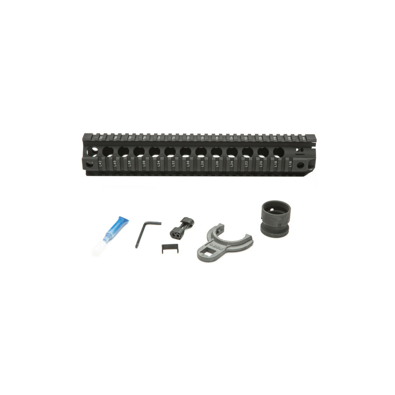 BCMGUNFIGHTER, Quad Rail, Black, Picatinny Rail, AR Rifles, 12" BCM-QRF-12-556-BLK
