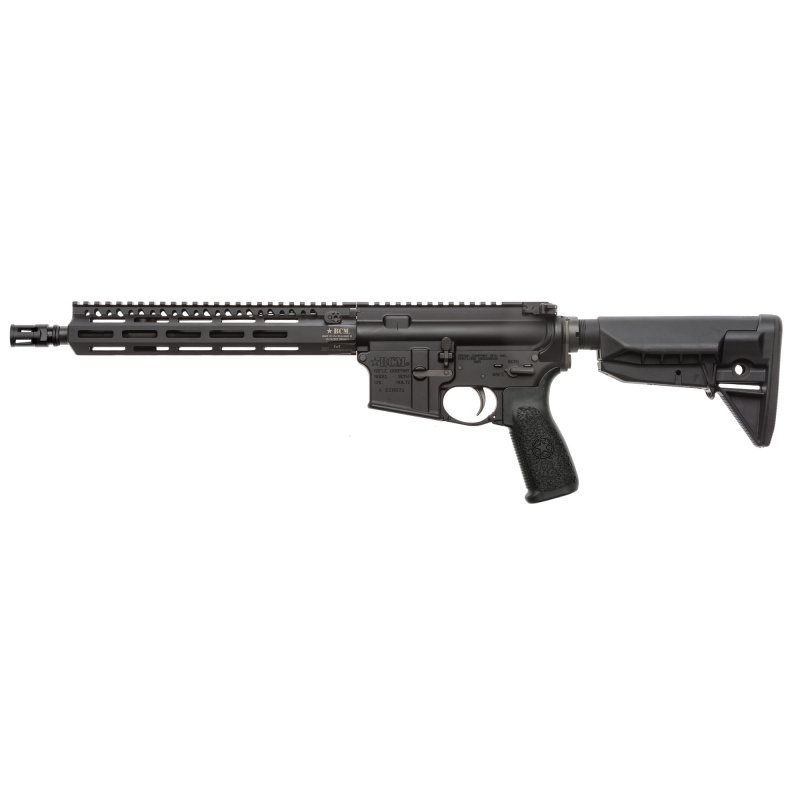 Recce 11 MCMR, Semi-automatic, SBR, 556NATO, 11.14", Black, Bakelite, 30 Rounds, Government Profile, MCMR-8 Handguard, Steel, Matte, BCM 610-750