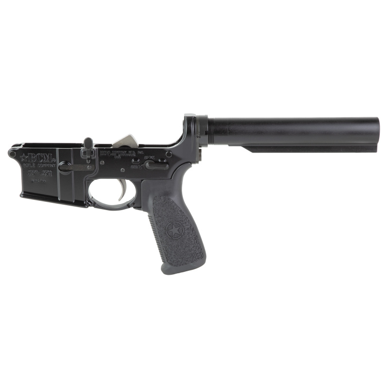 Bravo Company, Complete Lower Receiver, AR-15, Multi Caliber, Anodized Finish, Black, MK2 Receiver Extension, 7075 T6 Aluminum, Factory Cosmetic Blem BCMLRG-RMS-NO-STOCK-COSMO