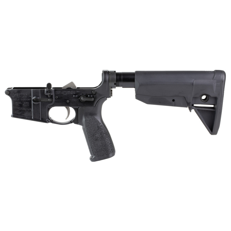 Bravo Company, Complete Lower Receiver, AR-15, Multi Caliber, Anodized Finish, Black, BCM MK2 Recoil Mitigation System, BCM MOD 0 Stock, 7075 T6 Aluminum, Factory Cosmetic Blem BCMLRG-RMS-STK-MOD-0-BLK-COSMO