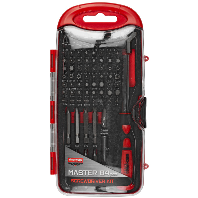 Pro Screwdriver Set, 84 Piece Kit, Red BC-PROSDS