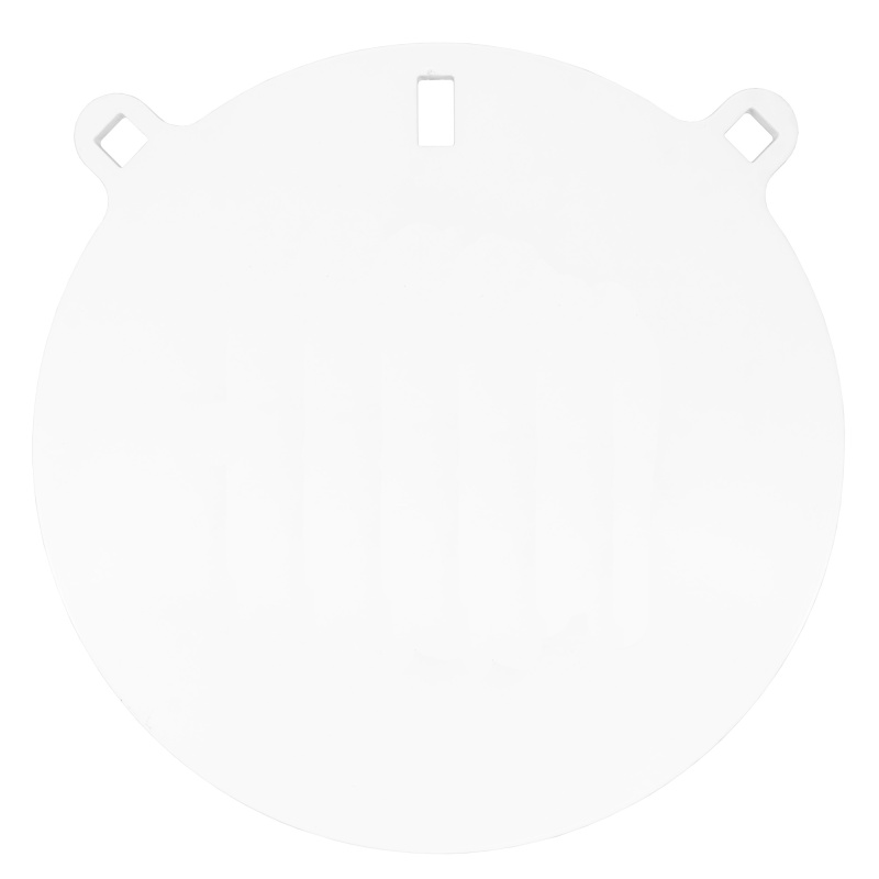 AR500 Gong, 12" Round Target, 3/8", White BC-RND12-38