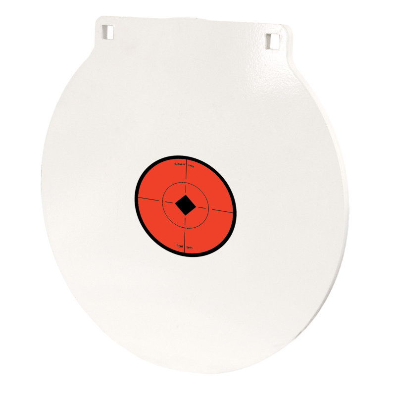 1/2" Steel Target, 15", Round, White BC-RND15