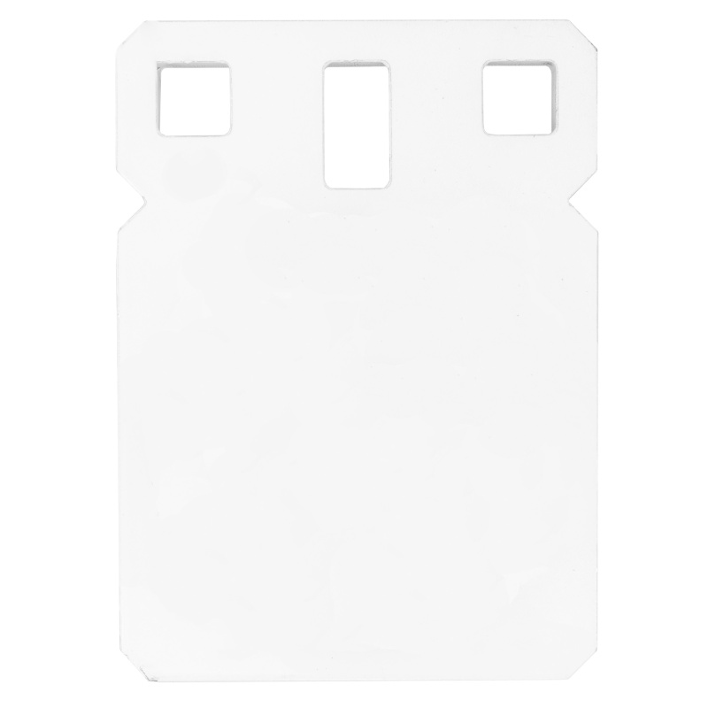 AR500 Gong, 4" Square Target, 3/8", White BC-SQR4-38