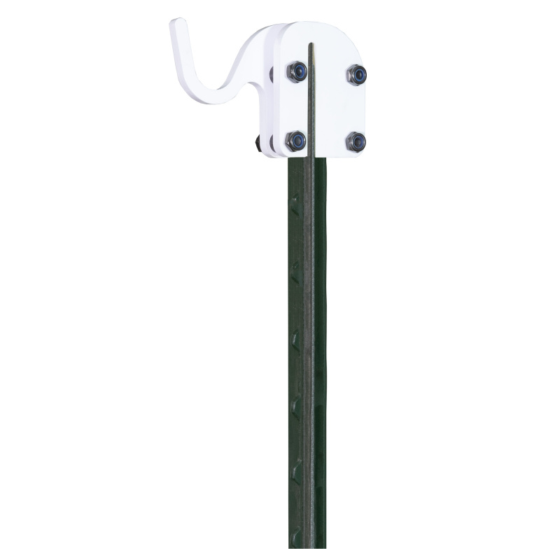T-Post Target Hook, Steel Target Hanger, White BC-TPTH