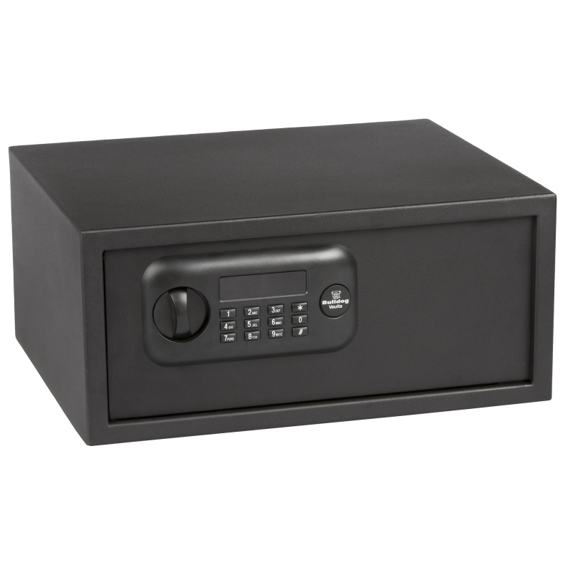Pistol Vault, 17"X15"X8", Digital Lock, Standard Digital Lap Top Style Safe, Black BD1035