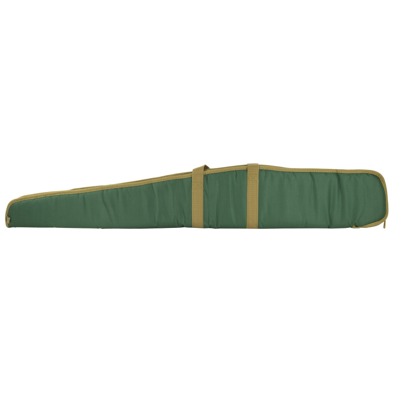 Economy Shotgun Cases Black with Green With Camel Trim 52 Inch