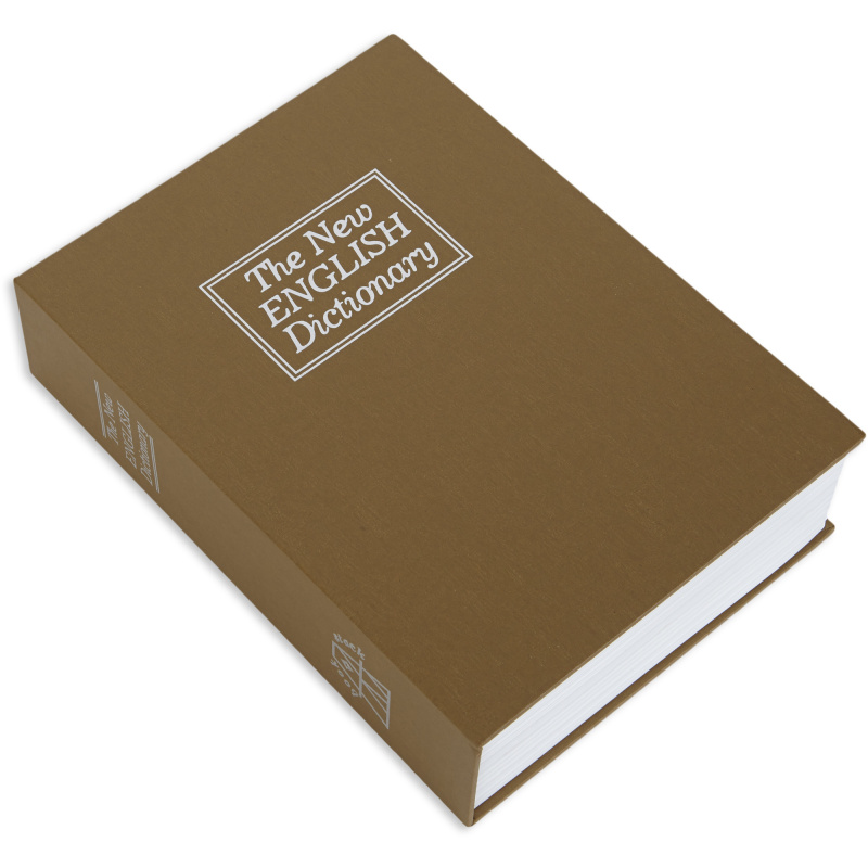 Deluxe Diversion Book Safe Exterior Size 10.6x7.7x2.5 Inches Brown
