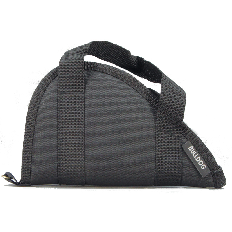 Pistol Rug with Straps and Accessory Pocket Black 12x6 Inch