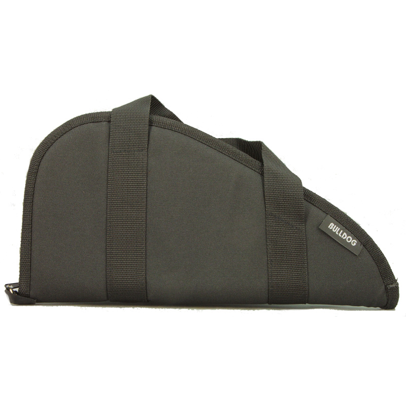 Pistol Rug with Straps and Accessory Pocket Black 15x6 Inch