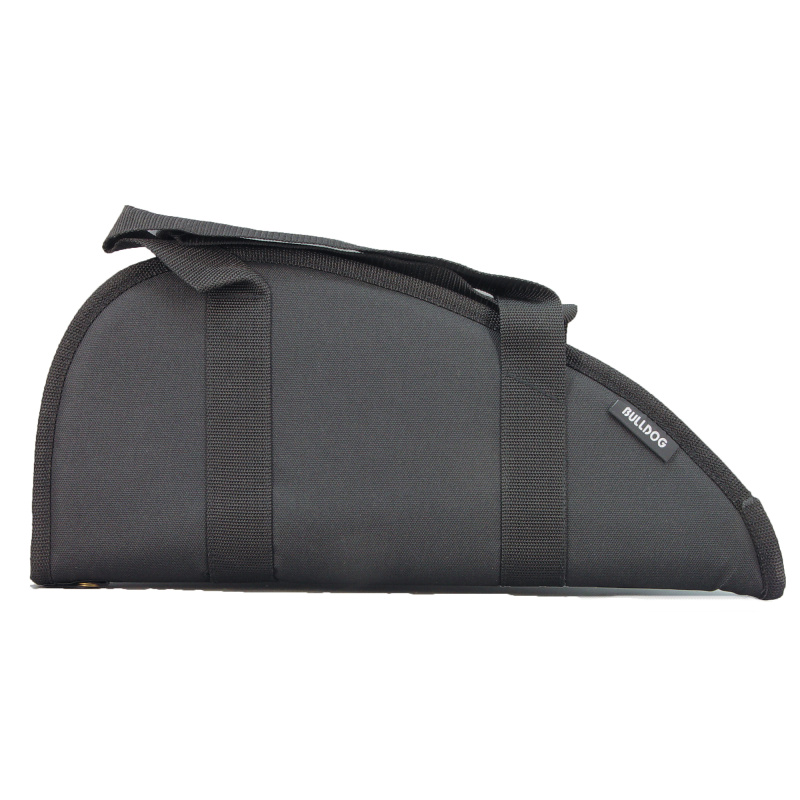 Pistol Rug with Straps and Accessory Pocket Black 18x8 Inch