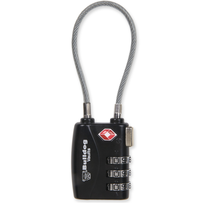 Dial TSA Lock with Steel Cable