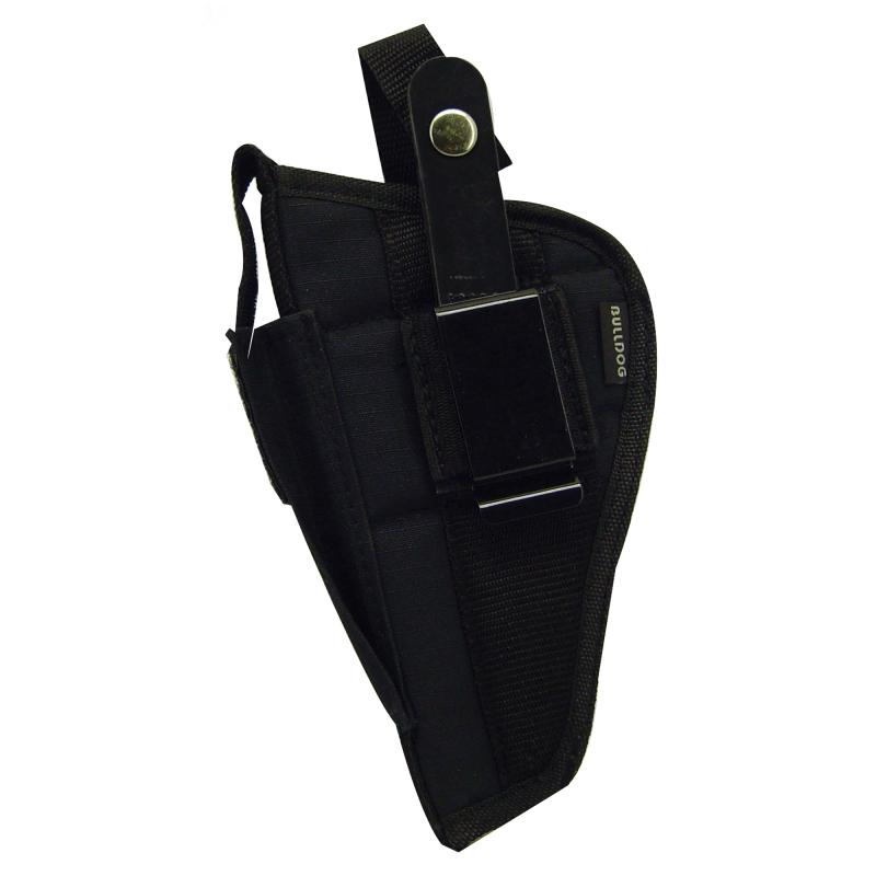 Belt and Clip Ambidextrous Holster For Most Large Frame Autos With 3.5-5 Inch Barrels Black