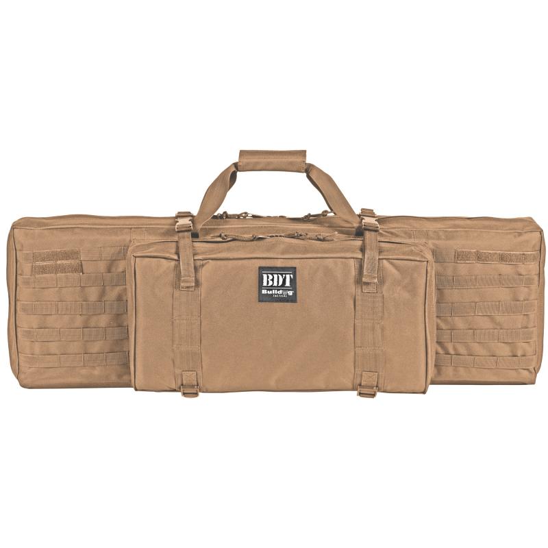 Standard Tactical Rifle Case, Fits Single Rifle, 38" Soft Case, Shoulder Strap, Large Front Pocket, Tan BDT30-38T