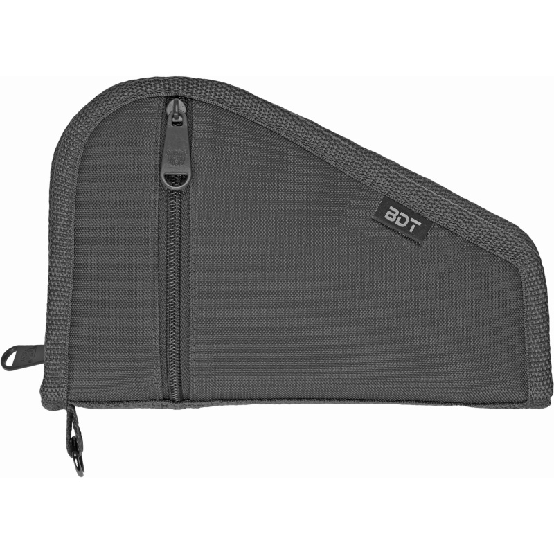 Deluxe Pistol Case w/ Pocket and Sleeve, Black, 9"x6" BDT619B