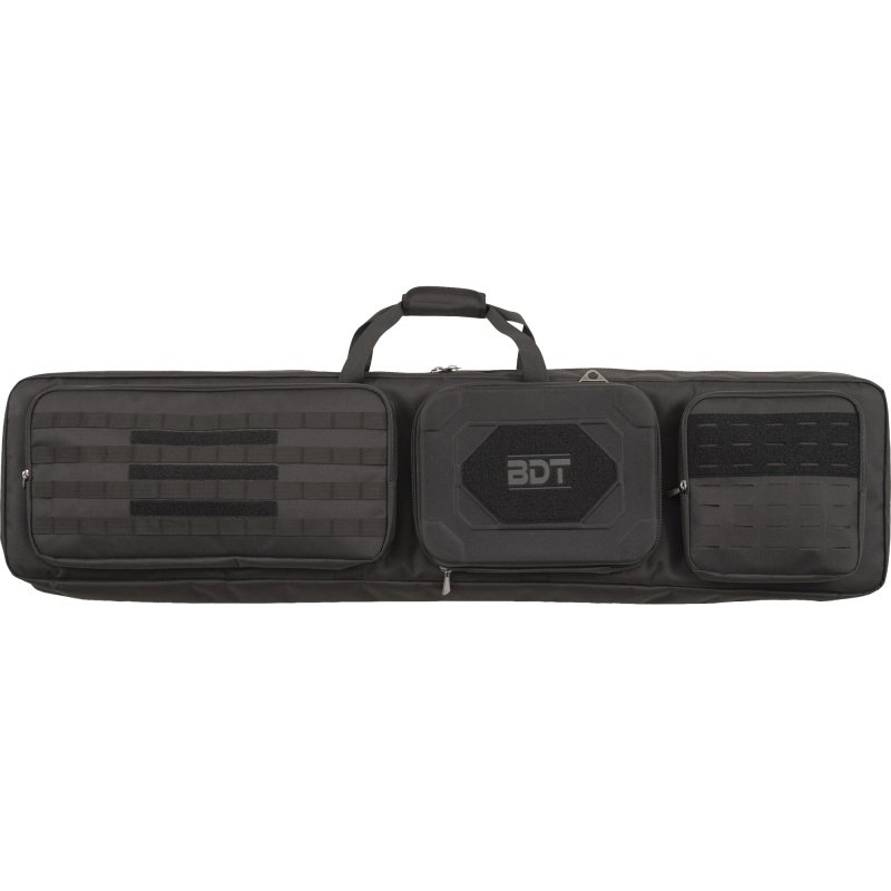 Double Suppressor Tactical Rifle Bag, 52", Poly Oxford Nylon Material, Black BDT74-52B