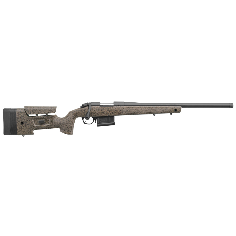 B-14 Series HMR Rifle, Bolt Action Rifle, 300 Winchester Magnum, 26" Barrel - Threaded 5/8-24, Cerakote Finish, Black, Black/Tan HMR Synthetic Stock with Cheek Riser and LOP Spacers, 5 Rounds, AICS Style Detachable Magazine, Fits Remington 700 Scope Base