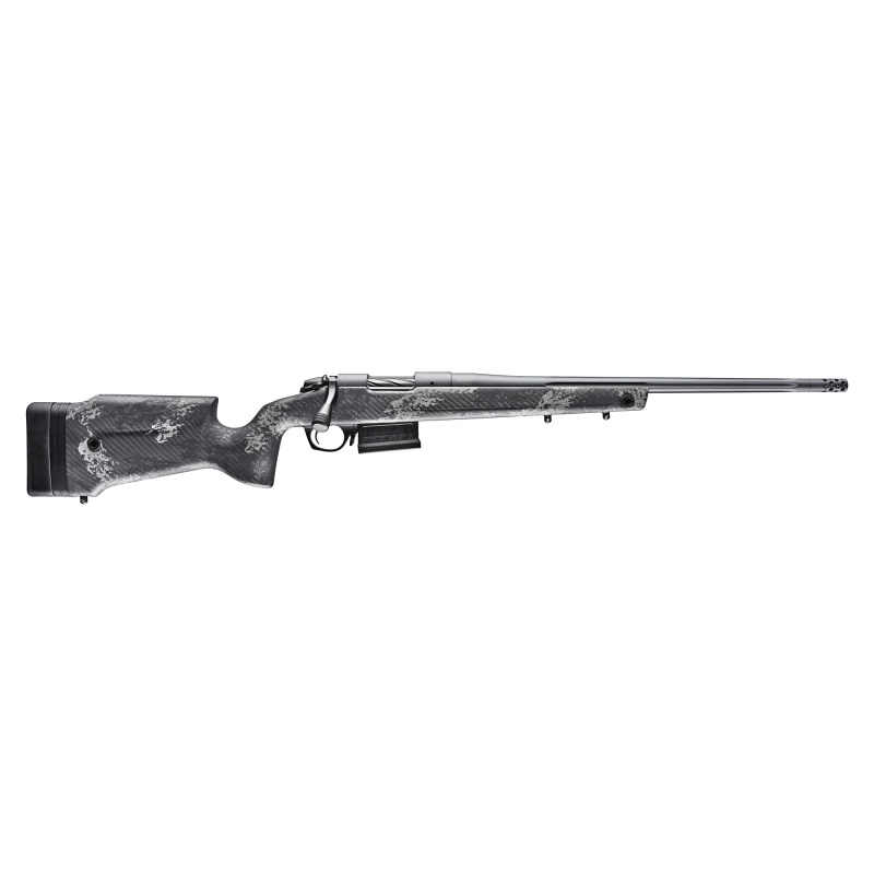 Premier Series Crest, Bolt Action Rifle |300 Winchester Magnum, 22" Flutted Barrel, Threaded 5/8x24, Omni Muzzle Brake, Cerakote Finish, Sniper Gray, Monte Carlo Carbon Fiber Stock, 5 Rounds, 1 AICS Style Magazine B14LM751