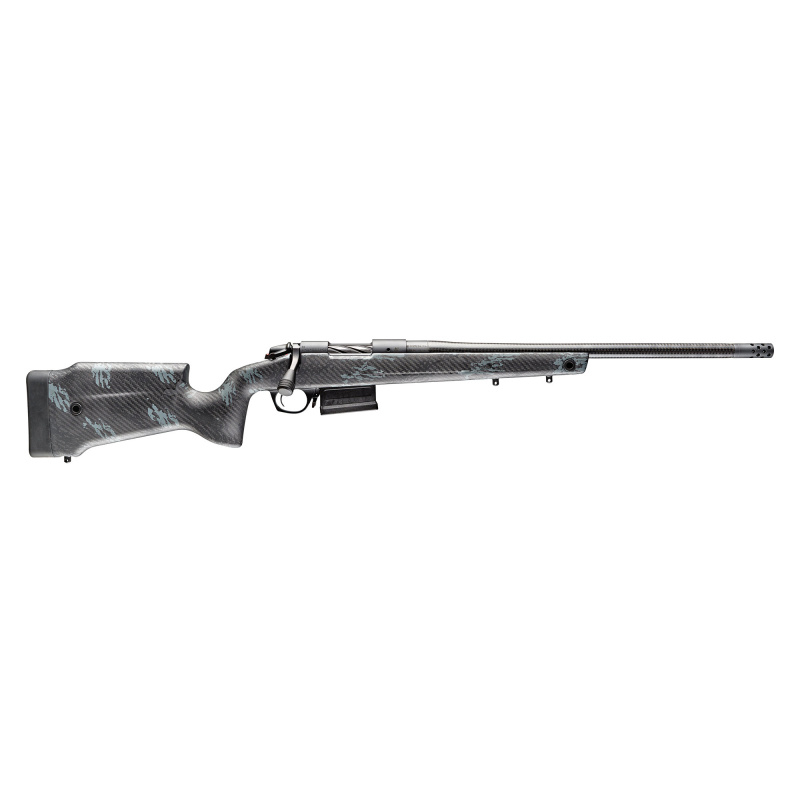 Premier Series, Crest Carbon, Bolt Action Rifle, 22 Creedmoor, 20" Carbon Fiber Barrel, Threaded 5/8X24, Omni Muzzle Brake, Cerakote Finish, Sniper Gray, Monte Carlo Carbon Fiber Stock, 5 Rounds, 1 AICS Style Magazine B14S7514CF