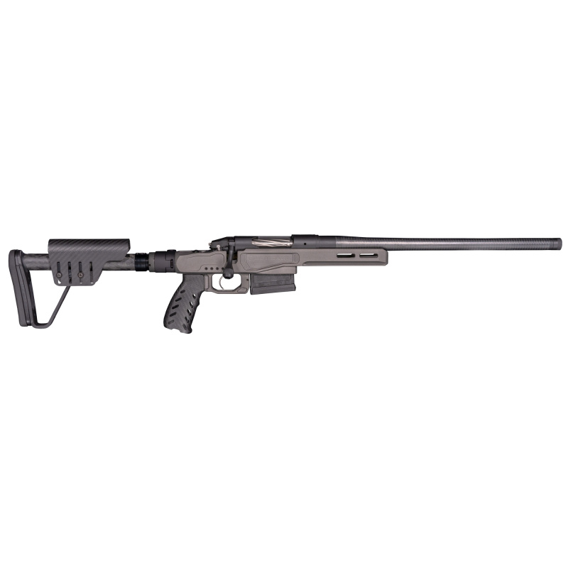 Premier Series MG Micro Lite, Bolt Action Rifle, 308 Winchester, 18" Carbon Fiber Barrel, Threaded 5/8-24, Omni Muzzle Brake, Cerakote Finish, Tungsten, Magnesium Chassis Stock w/ Folder, 5 Rounds, AICS Style Detachable Magazine, Right Hand BPR36-308