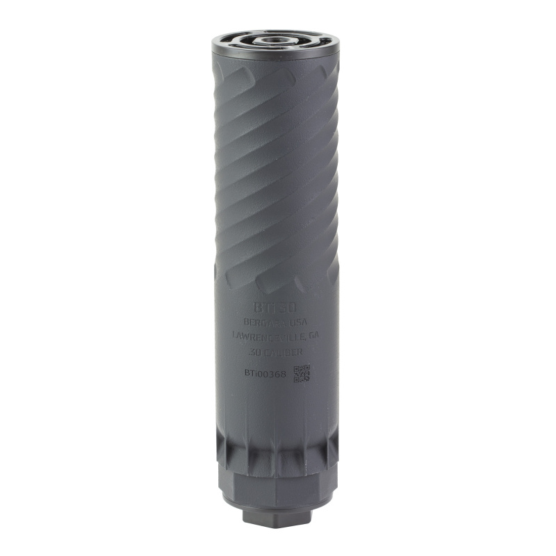 Ti-30, Suppressor, .30 Cal, Titanium Construction, Cerakote Finish, Black, Closed and Vented Endcap Included BTi-30B