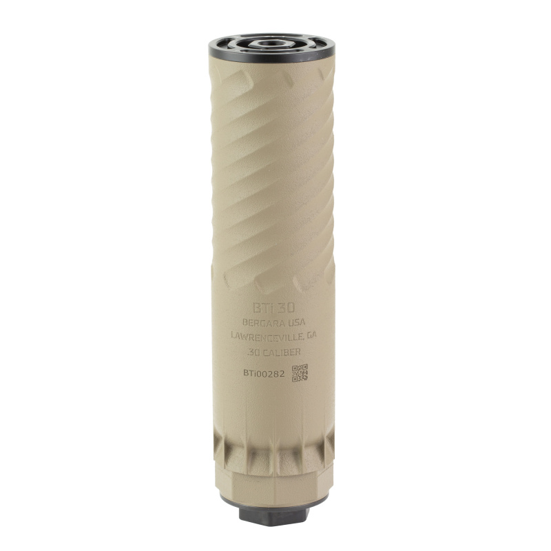Ti-30, Suppressor, .30 Cal, Titanium Construction, Cerakote Finish, Flat Dark Earth, Closed and Vented Endcap Included BTi-30FDE