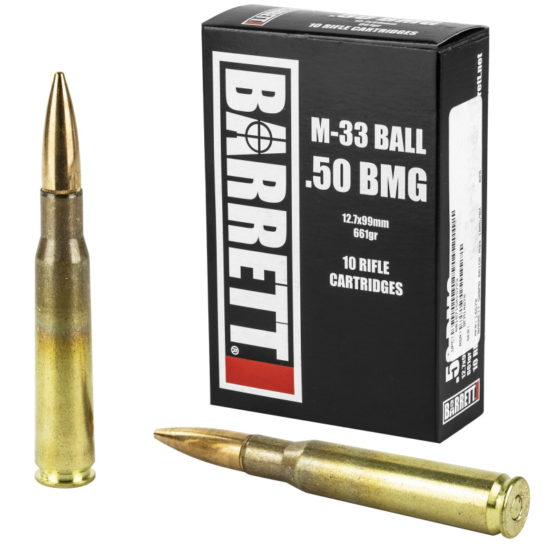 Ammo, 50BMG, 661Gr, Full Metal Jacket, 10 Rounds per Box, 2,750fps 14670