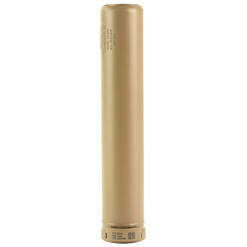 AM338 Suppressor, 338 Lapua, 10.3", 1.6 lbs, High Temp C Series, Coyote Brown 17434-KIT