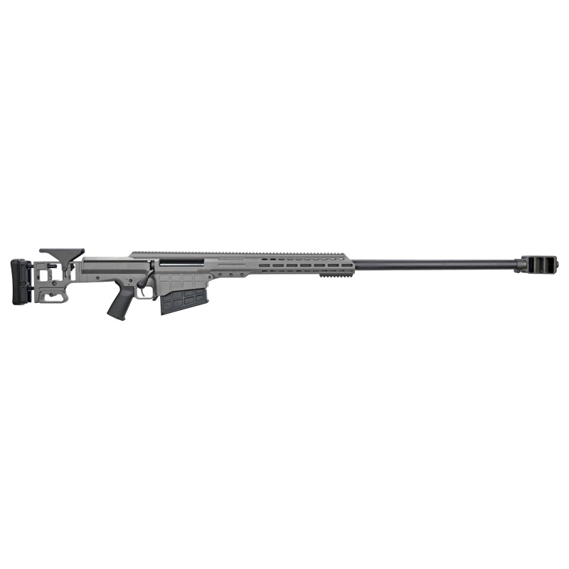 MRAD ELR, Bolt Action Rifle, 416 Barrett, 36" Barrel, Barrett Muzzle Brake, Cerakote Finish, Gray, Adjustable Stock, Full Accessory Rail, 5 Rounds, 2 Magazines, Includes Hard Carrying Case 19614