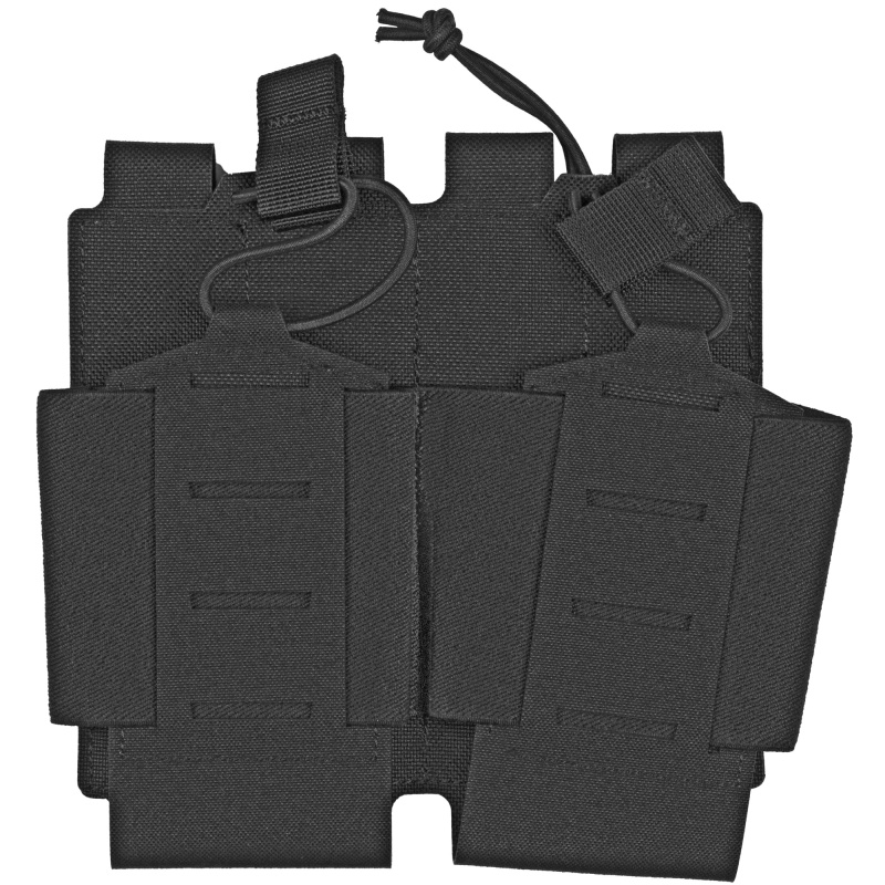 Foundation, Double AR-10 Magazine Pouch, Nylon, Black 37FS44BK