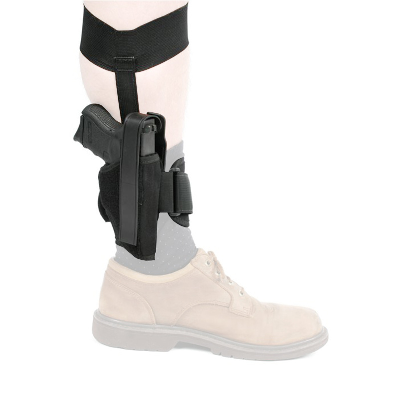 Nylon Ankle Holster for Glock 26/27/33/Other Sub-Compact 9mm/.40 Caliber Black Right Hand