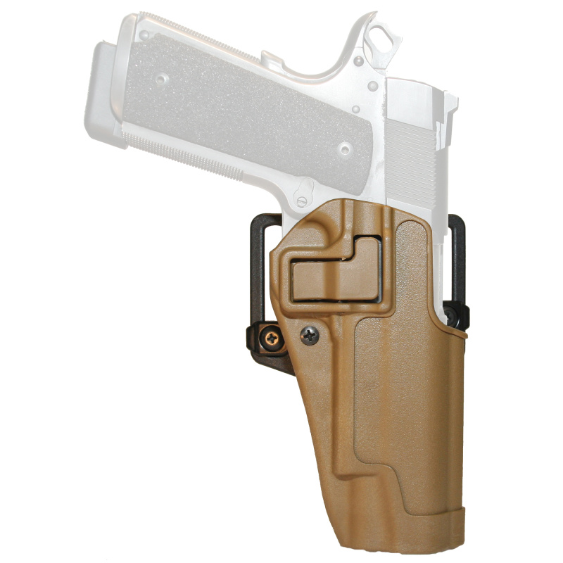SERPA CQC Concealment Holster For Colt Government 1911 and Most Clones with or without Standard Rail Matte Finish Coyote Tan Right Hand
