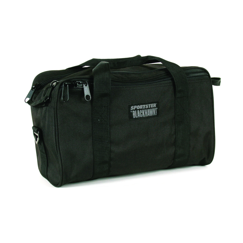 Sportster Pistol Range Bag, 16"x9"x8", Black 74RB02BKA