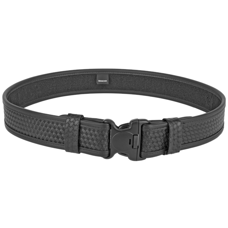 Model 7950 Duty Belt, 2.25", Size 40-46" Large, Basket Weave Duraskin, Black Finish 22127