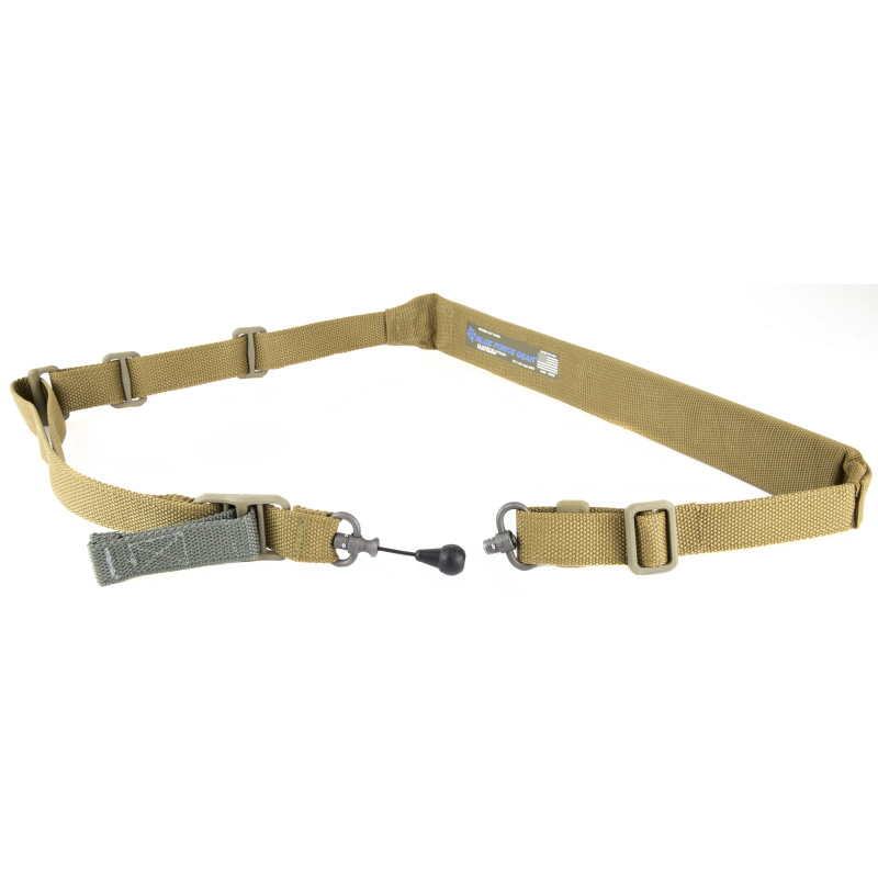 Vickers 221 Sling Coyote Brown | RED Swivel, Padded, Plastic Hardware