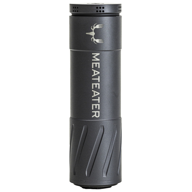 MeatEater, Suppressor, .30 Cal, 5.85" Length, 1.73" Diameter, Titanium Construction, Cerakote Finish, Sniper Gray, HUB Compatible, Includes 5/8X24 Direct Thread Mount, 10.3oz 100000111320
