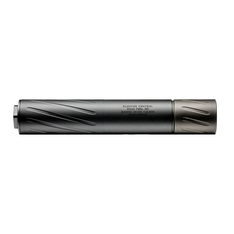 Banish 30-V2, Suppressor, .308 Winchester, 8.17" Length with Tube Extension, 6.4" Without Extension, 1.5" Diameter, Titanium Construction, Cerakote Finish, Black, HUB Compatible, Includes 5/8X24 Direct Thread Mount, 8.6oz 100000111352