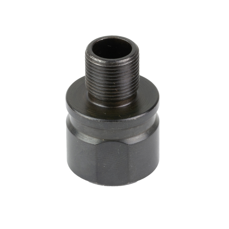 Thread Adapter, 5/8X24 to 1/2X28, Oxide Finish, Black 100000310208