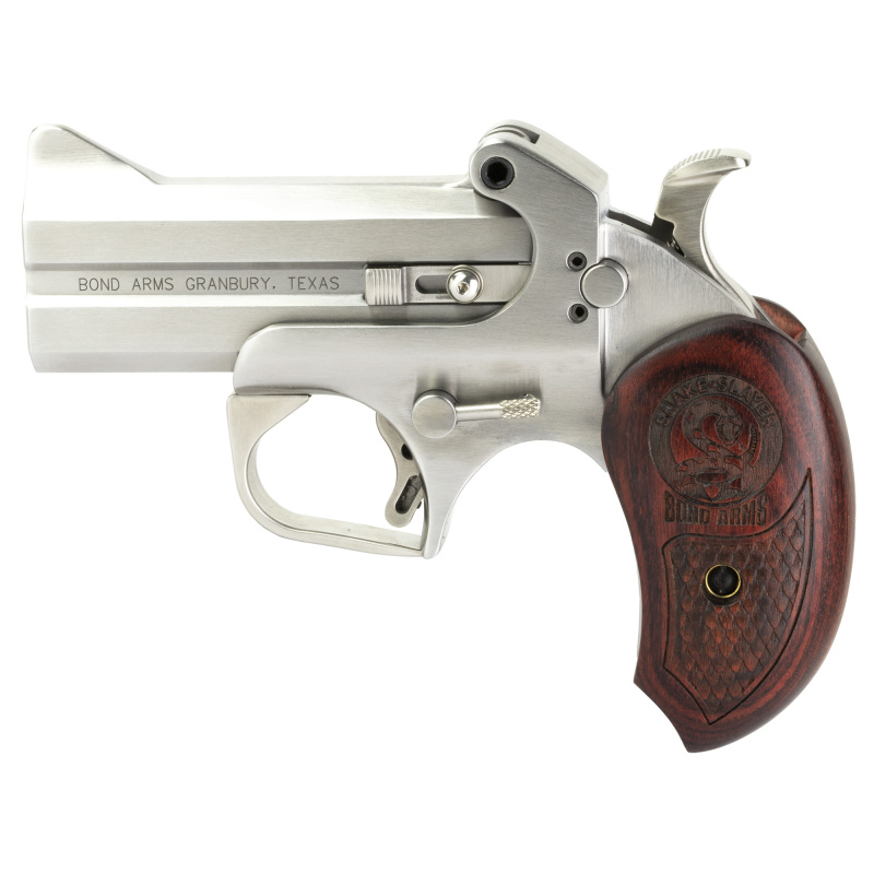Snake Slayer .45 Colt/410 Shot 3.5 Inch Barrel Polished Stainless Steel Finish Extended Rosewood Grips 2 Rounds
