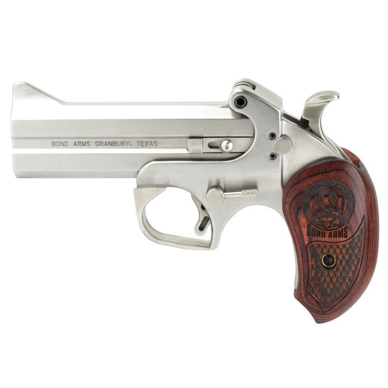 Snake Slayer IV .45 Colt/410 Shot 4.25 Inch Barrel Stainless Steel Polished Satin Finish Extended Rosewood Grips 2 Rounds