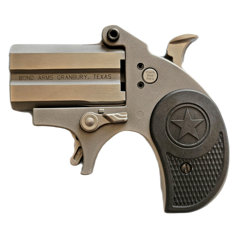 Stubby, Derringer, Sub-Compact, 9mm, 2.2" Barrel, Fixed Sights, Stainless Steel, Silver, 2 Rounds BASTB-9MM